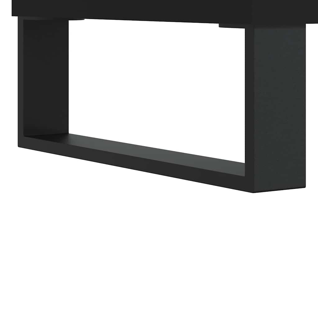 vidaXL Badschrank Schwarz 65x33x60 cm Holzwerkstoff