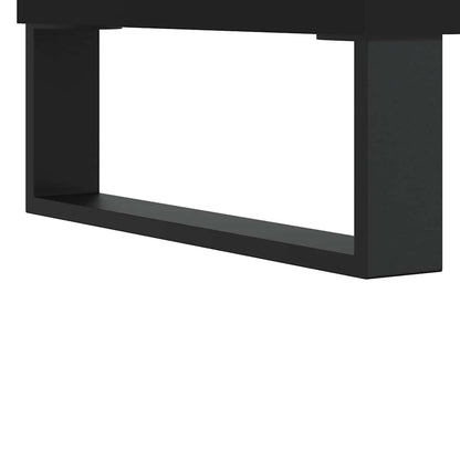 vidaXL Badschrank Schwarz 65x33x60 cm Holzwerkstoff