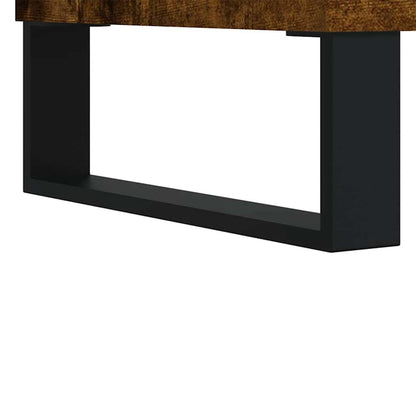 vidaXL Badschrank Räuchereiche 65x33x60 cm Holzwerkstoff