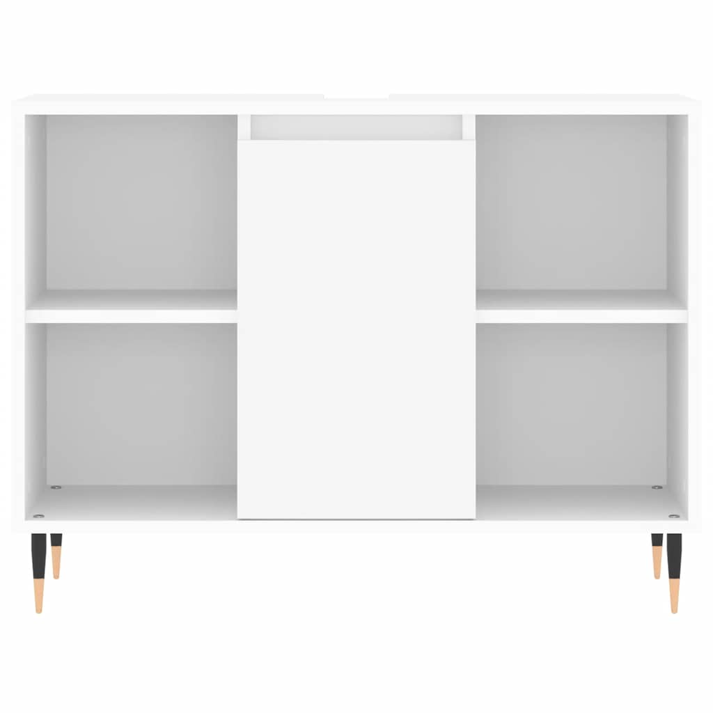 vidaXL Badschrank Weiß 80x33x60 cm Holzwerkstoff