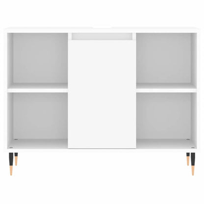 vidaXL Badschrank Weiß 80x33x60 cm Holzwerkstoff