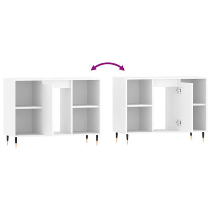 vidaXL Badschrank Weiß 80x33x60 cm Holzwerkstoff