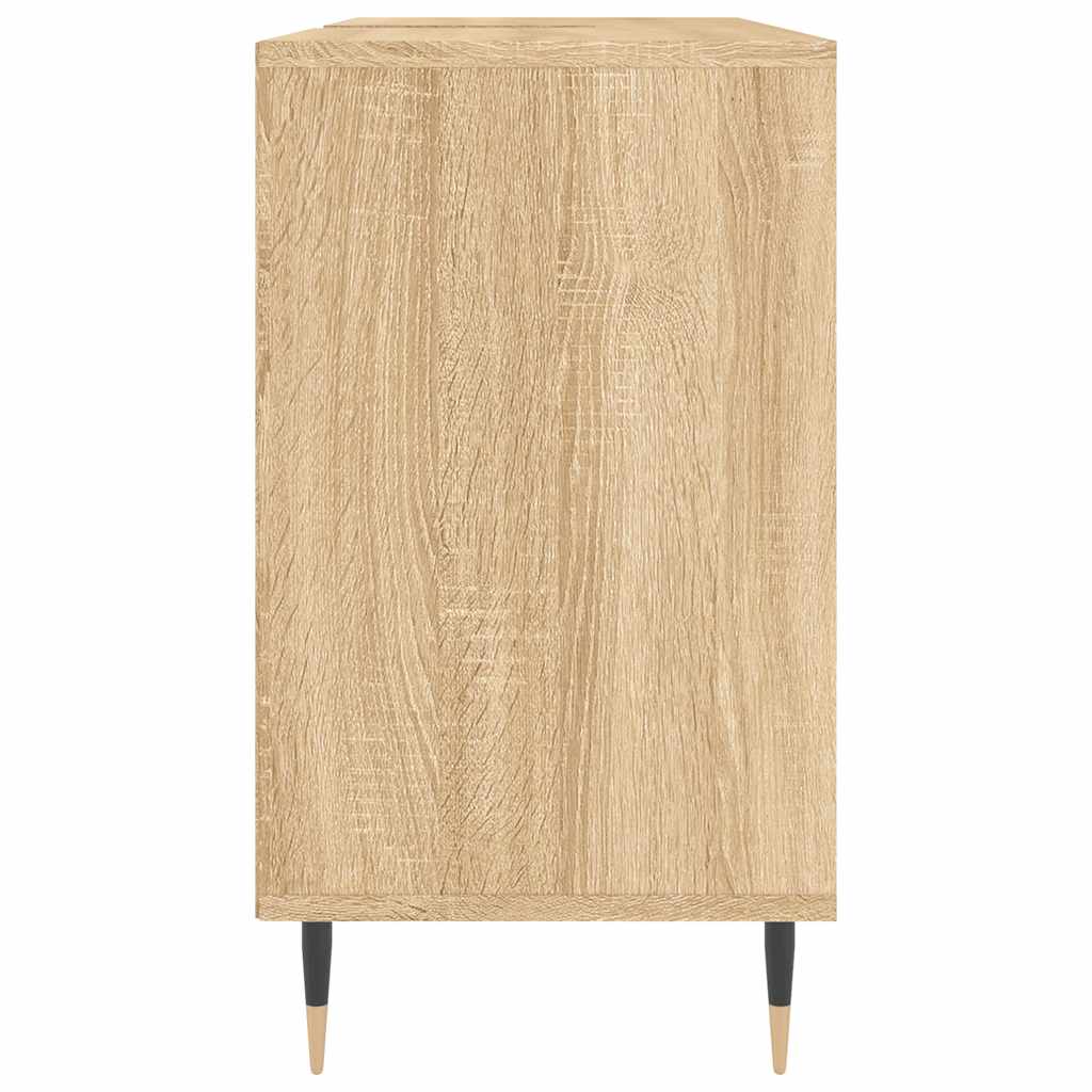 vidaXL Badschrank Sonoma-Eiche 80x33x60 cm Holzwerkstoff