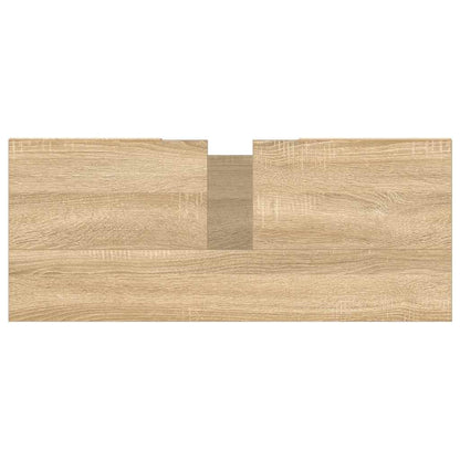 vidaXL Badschrank Sonoma-Eiche 80x33x60 cm Holzwerkstoff