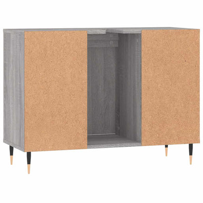 vidaXL Badschrank Grau Sonoma 80x33x60 cm Holzwerkstoff