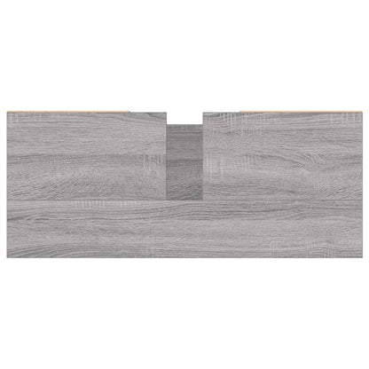 vidaXL Badschrank Grau Sonoma 80x33x60 cm Holzwerkstoff