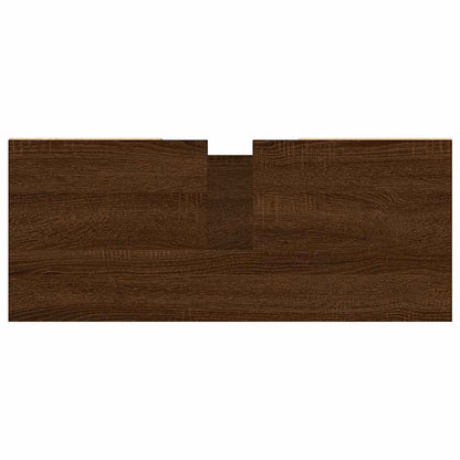 vidaXL Badschrank Braun Eichen-Optik 80x33x60 cm Holzwerkstoff