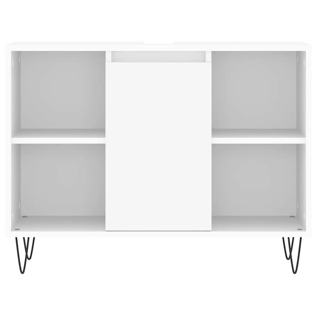 vidaXL Badschrank Weiß 80x33x60 cm Holzwerkstoff