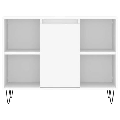 vidaXL Badschrank Weiß 80x33x60 cm Holzwerkstoff