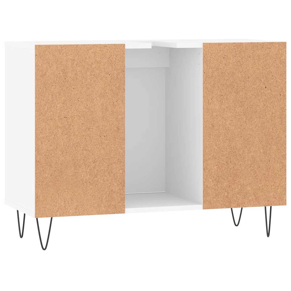 vidaXL Badschrank Weiß 80x33x60 cm Holzwerkstoff