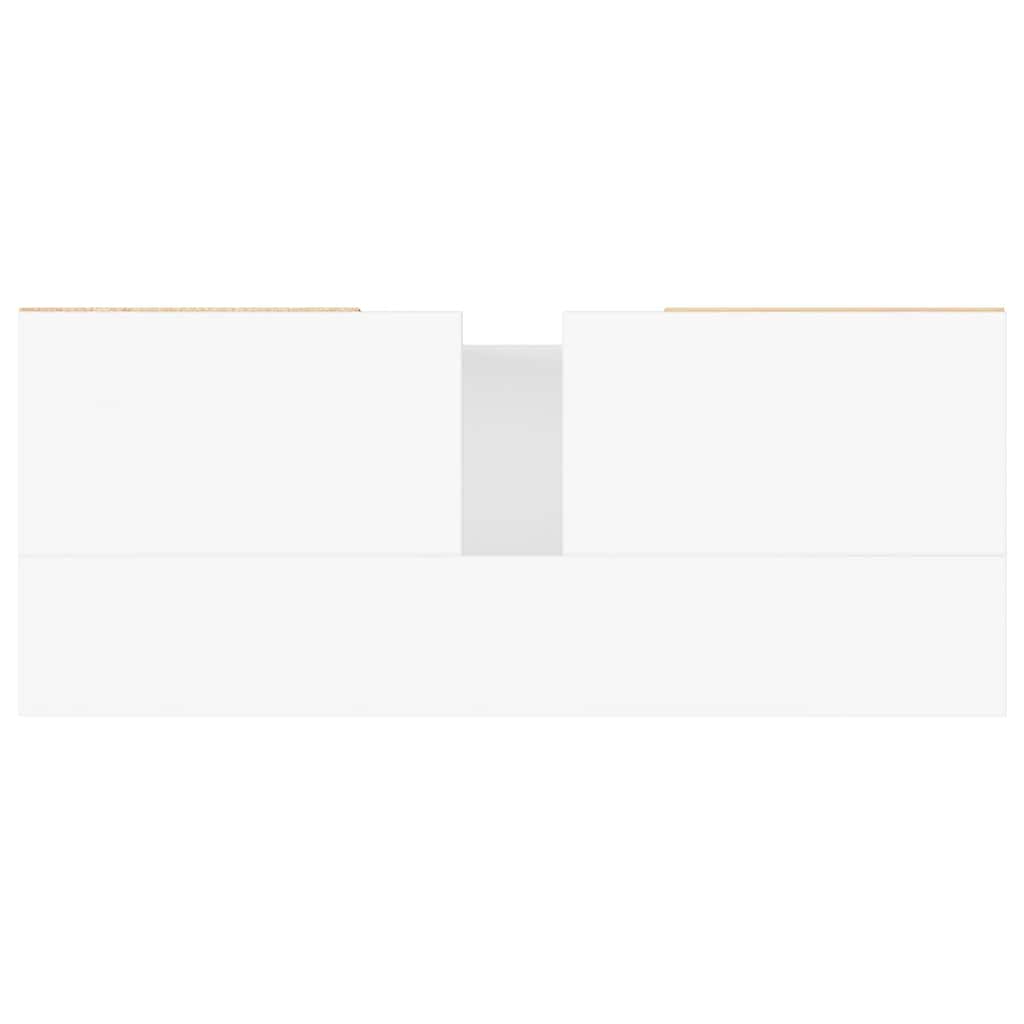 vidaXL Badschrank Weiß 80x33x60 cm Holzwerkstoff