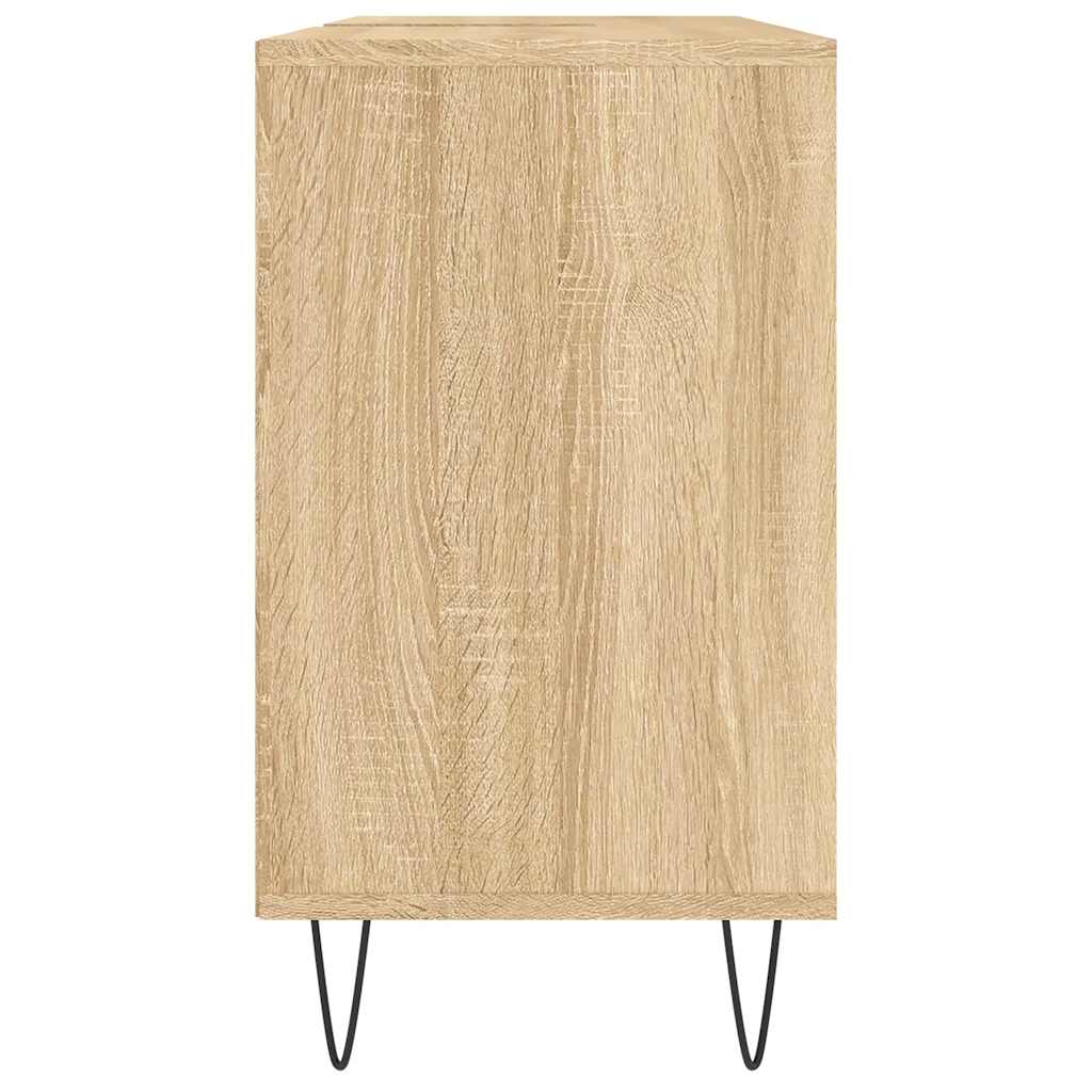 vidaXL Badschrank Sonoma-Eiche 80x33x60 cm Holzwerkstoff