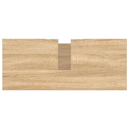 vidaXL Badschrank Sonoma-Eiche 80x33x60 cm Holzwerkstoff