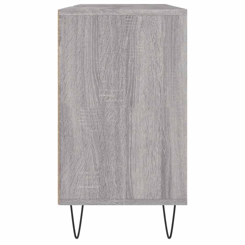 vidaXL Badschrank Grau Sonoma 80x33x60 cm Holzwerkstoff