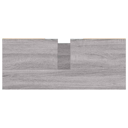 vidaXL Badschrank Grau Sonoma 80x33x60 cm Holzwerkstoff