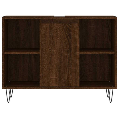 vidaXL Badschrank Braun Eichen-Optik 80x33x60 cm Holzwerkstoff