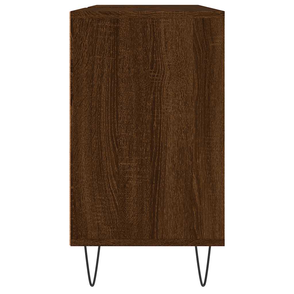 vidaXL Badschrank Braun Eichen-Optik 80x33x60 cm Holzwerkstoff