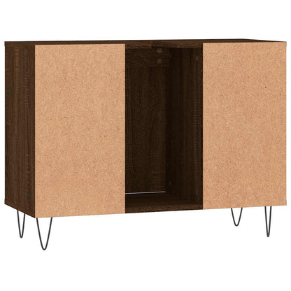 vidaXL Badschrank Braun Eichen-Optik 80x33x60 cm Holzwerkstoff