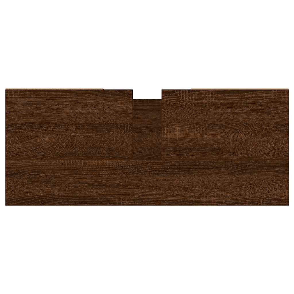 vidaXL Badschrank Braun Eichen-Optik 80x33x60 cm Holzwerkstoff