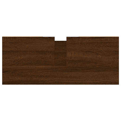 vidaXL Badschrank Braun Eichen-Optik 80x33x60 cm Holzwerkstoff