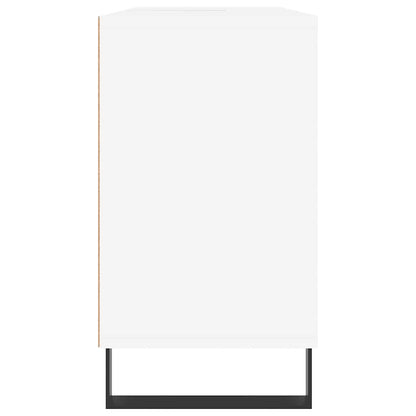 vidaXL Meuble sous lavabo blanc 80x33x60 cm Bois d'ingénierie