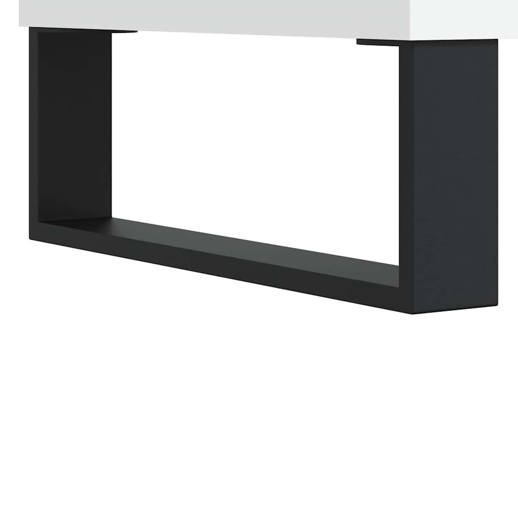 vidaXL Meuble sous lavabo blanc 80x33x60 cm Bois d'ingénierie