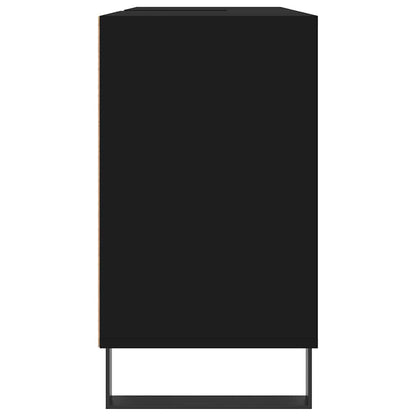 vidaXL Badschrank Schwarz 80x33x60 cm Holzwerkstoff