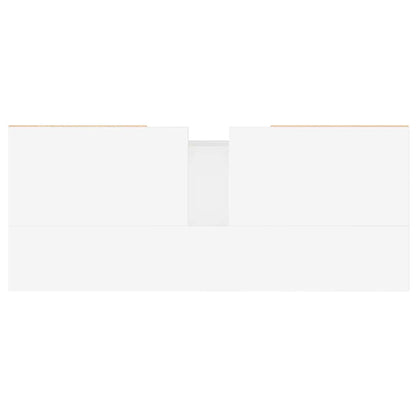 vidaXL Badschrank Hochglanz-Weiß 80x33x60 cm Holzwerkstoff