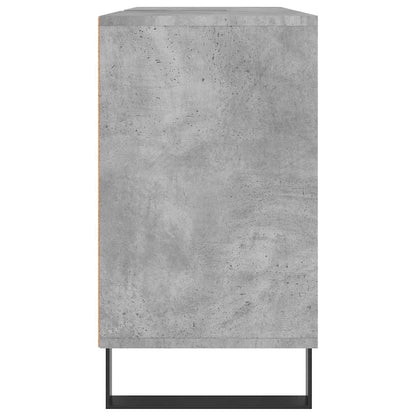 vidaXL Badschrank Betongrau 80x33x60 cm Holzwerkstoff