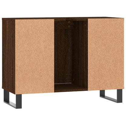 vidaXL Badschrank Braun Eichen-Optik 80x33x60 cm Holzwerkstoff