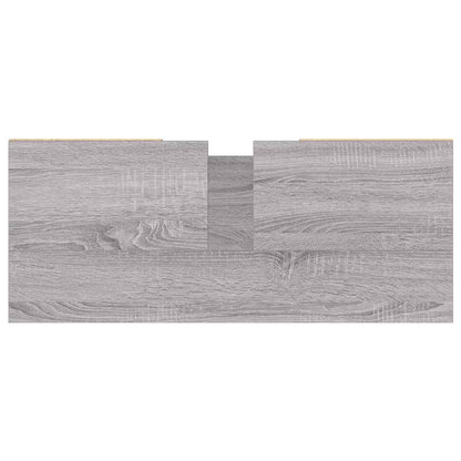 vidaXL Meuble de salle de bain gris Sonoma 80x33x60 cm en bois d'ingénierie