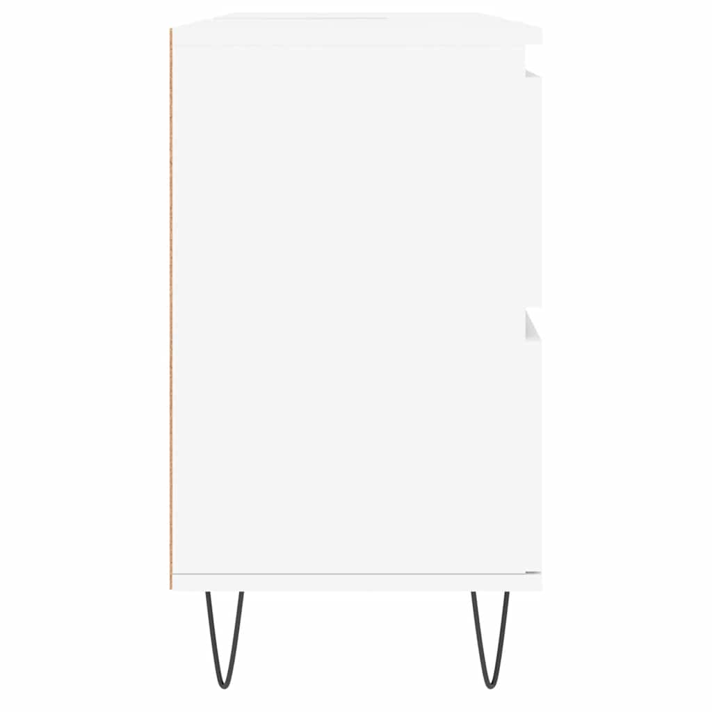 vidaXL Badschrank Weiß 80x33x60 cm Holzwerkstoff