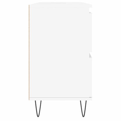 vidaXL Badschrank Weiß 80x33x60 cm Holzwerkstoff