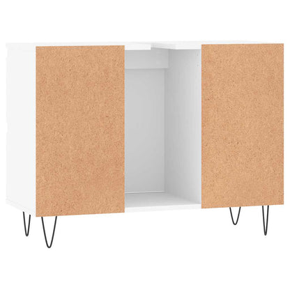 vidaXL Badschrank Weiß 80x33x60 cm Holzwerkstoff