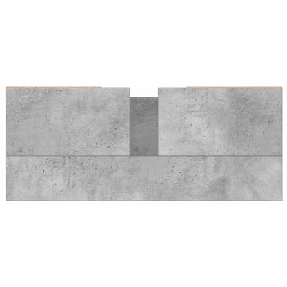 vidaXL Badschrank Betongrau 80x33x60 cm Holzwerkstoff