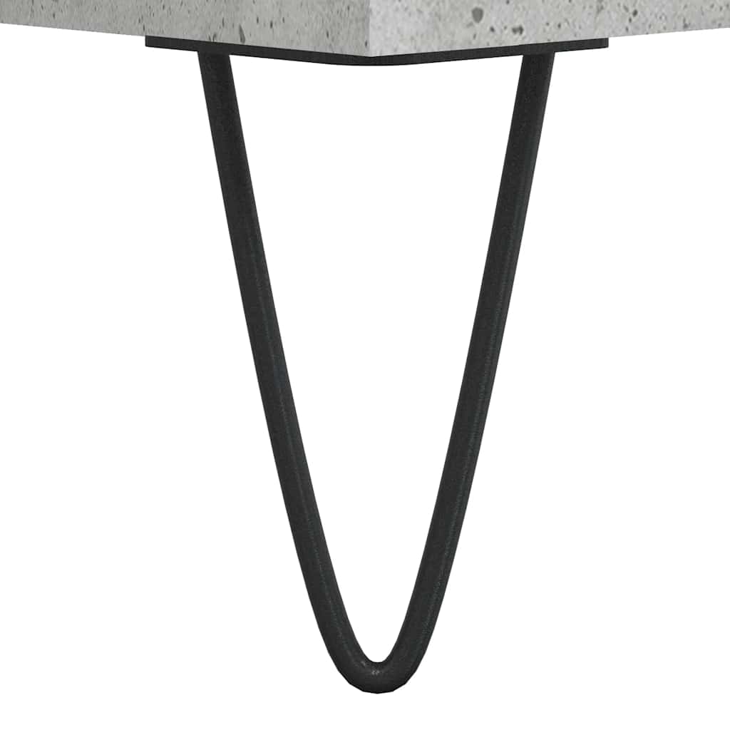 vidaXL Badschrank Betongrau 80x33x60 cm Holzwerkstoff