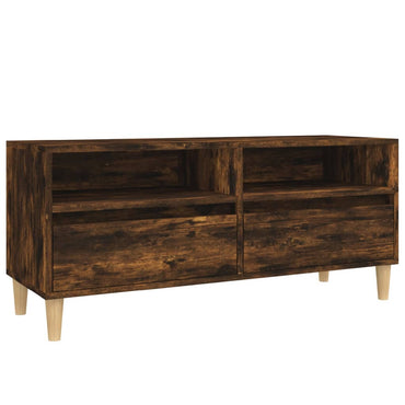 Meuble TV vidaXL chêne fumé 100x34,5x44,5 cm en bois d'ingénierie
