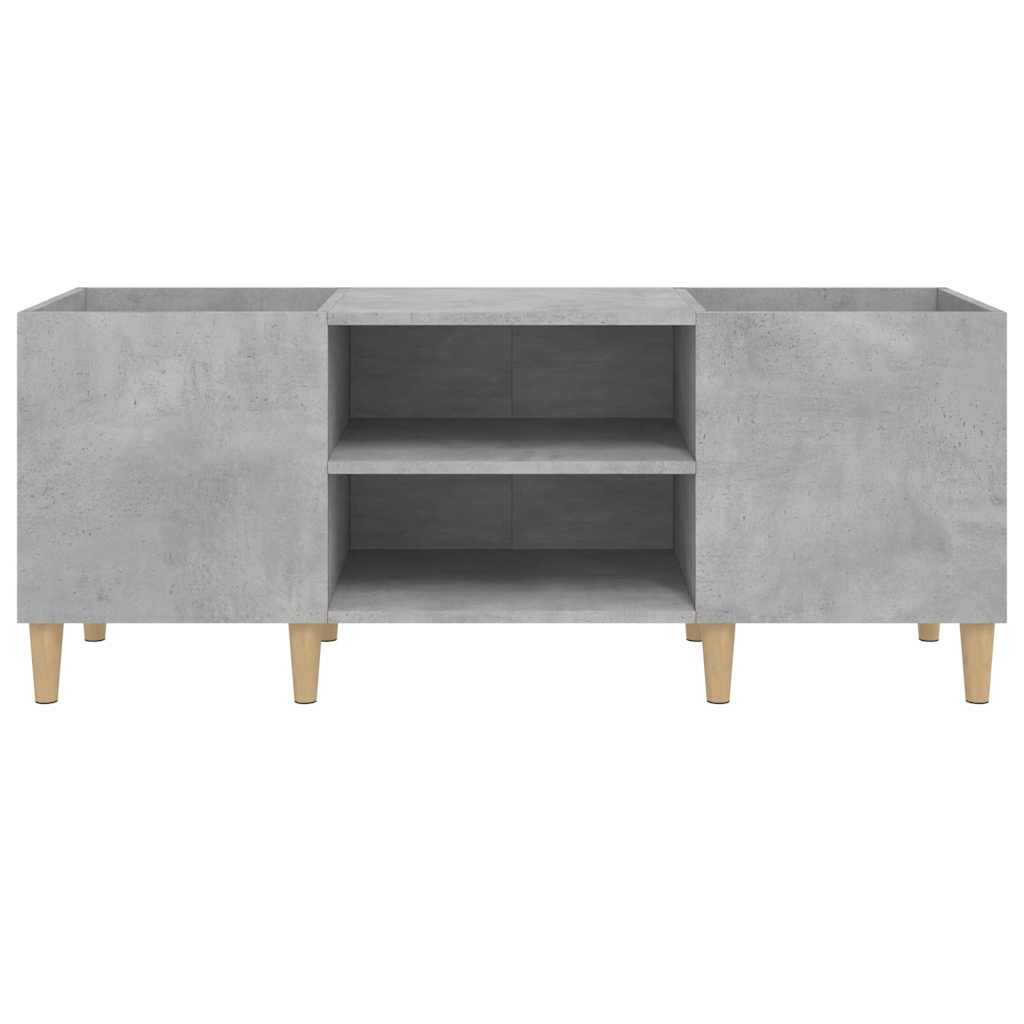 vidaXL Plattenschrank Betongrau 121x38x48 cm Holzwerkstoff