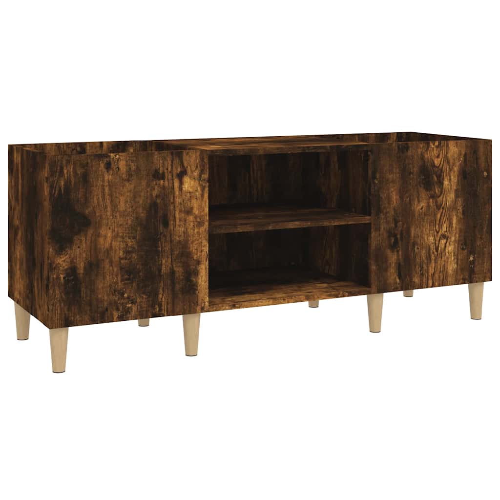vidaXL Plattenschrank Räuchereiche 121x38x48 cm Holzwerkstoff
