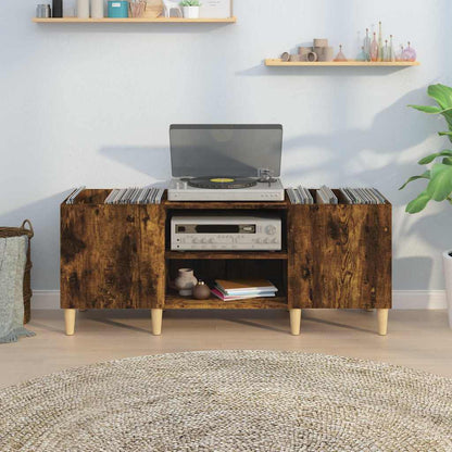 vidaXL Plattenschrank Räuchereiche 121x38x48 cm Holzwerkstoff