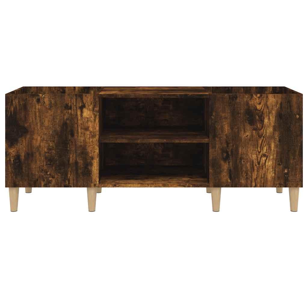 vidaXL Plattenschrank Räuchereiche 121x38x48 cm Holzwerkstoff