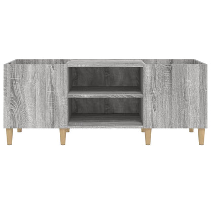 vidaXL Meuble de rangement pour disques gris sonoma 121x38x48 cm bois d'ingénierie