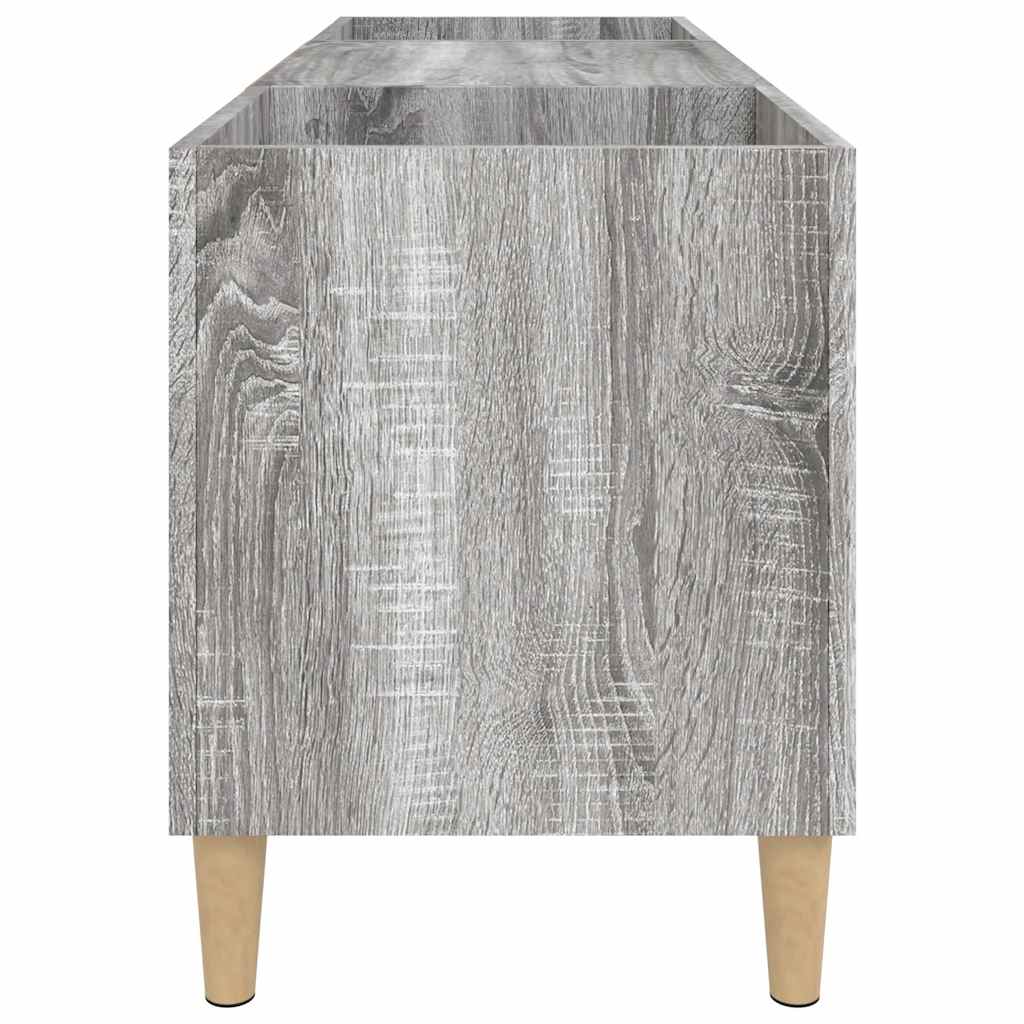 vidaXL Meuble de rangement pour disques gris sonoma 121x38x48 cm bois d'ingénierie