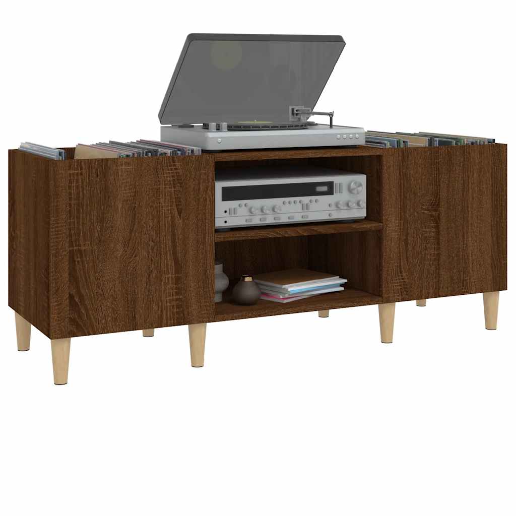 vidaXL Plattenschrank Braun Eichen-Optik 121x38x48 cm Holzwerkstoff