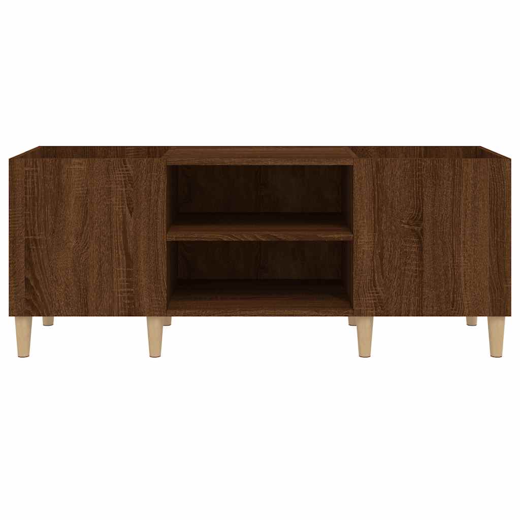 vidaXL Plattenschrank Braun Eichen-Optik 121x38x48 cm Holzwerkstoff