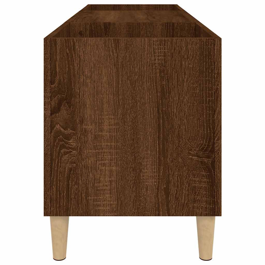 vidaXL Plattenschrank Braun Eichen-Optik 121x38x48 cm Holzwerkstoff