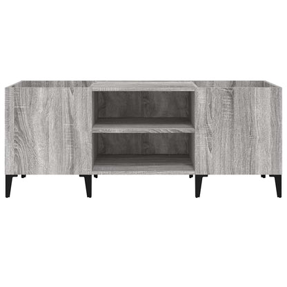 vidaXL Plattenschrank Grau Sonoma 121x38x48 cm Holzwerkstoff