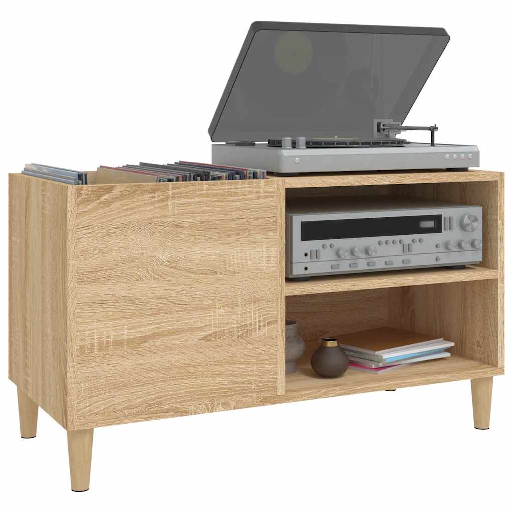 vidaXL Plattenschrank Sonoma-Eiche 84,5x38x48 cm Holzwerkstoff