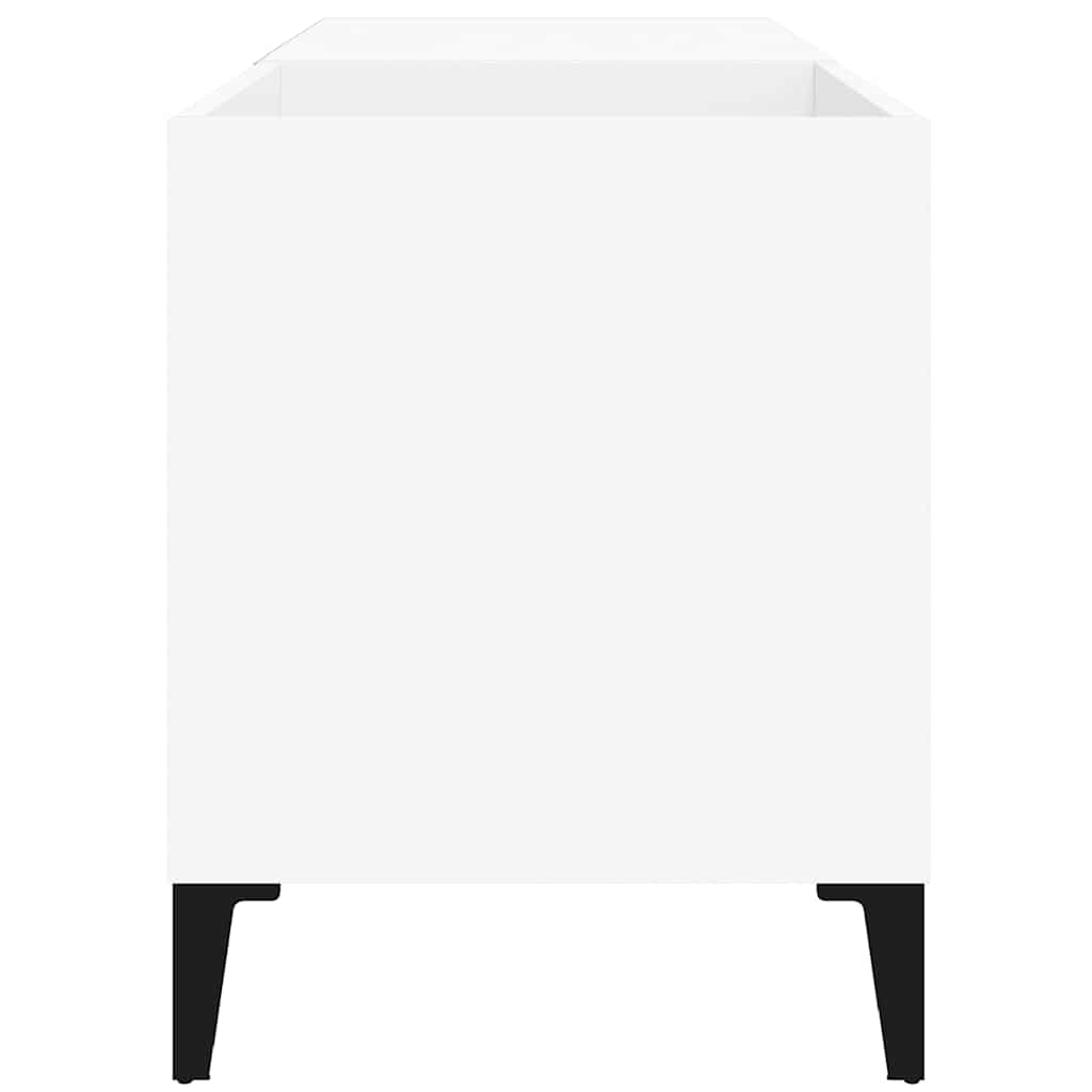 vidaXL Meuble de rangement pour disques blanc 84,5x38x48 cm bois d'ingénierie