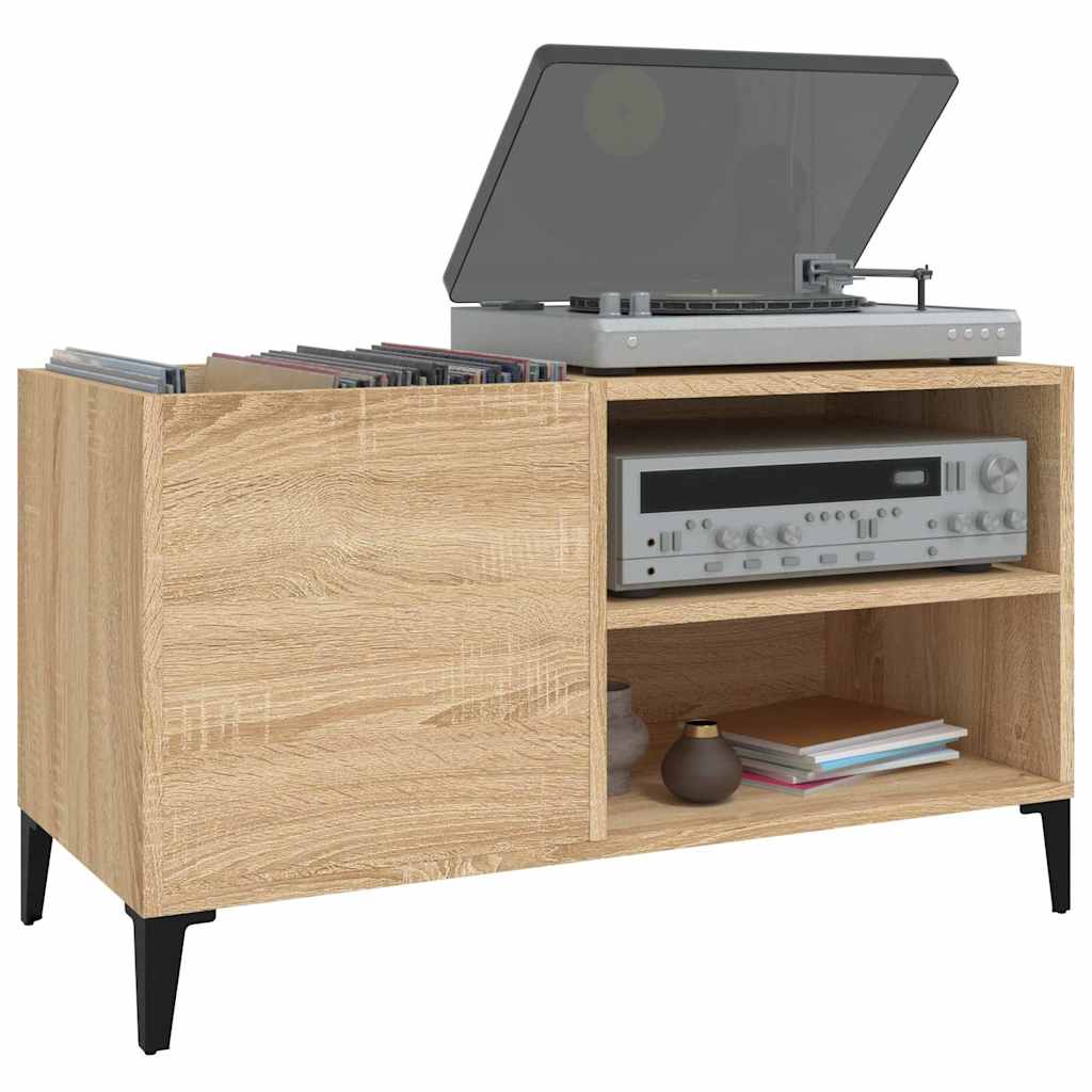 vidaXL Plattenschrank Sonoma-Eiche 84,5x38x48 cm Holzwerkstoff